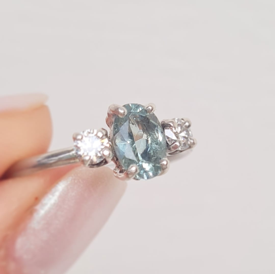 ANILLO TURMALINA ZIRCONIAS