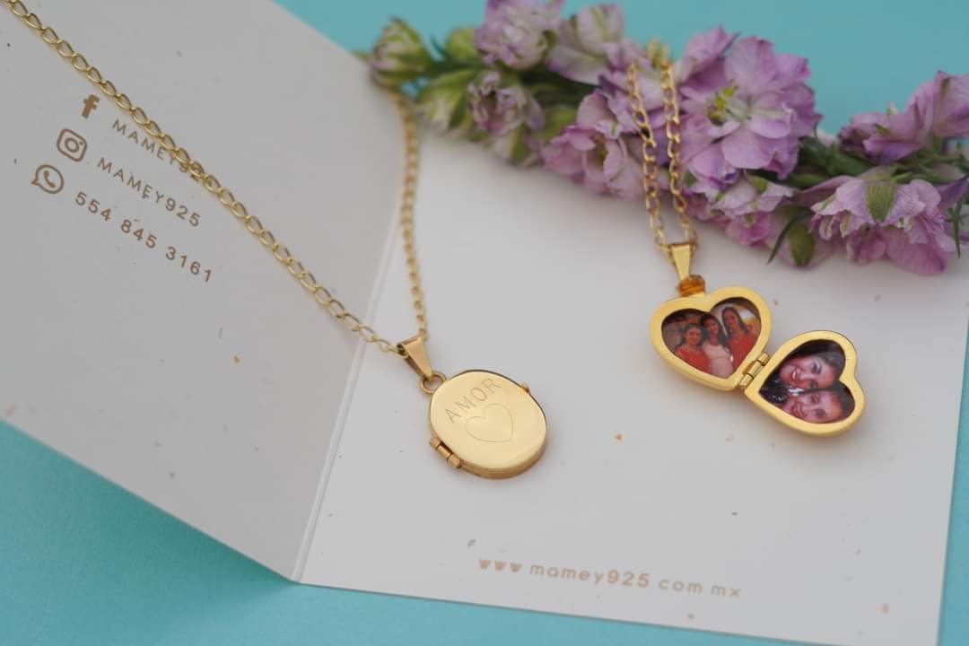 RELICARIO CORAZÓN DORADO