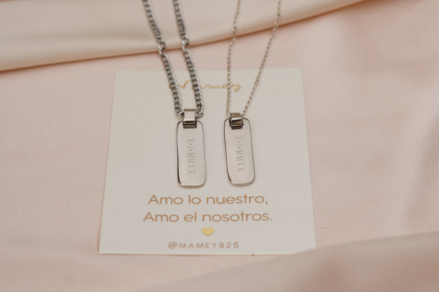 COLLARES PLACA PAREJA