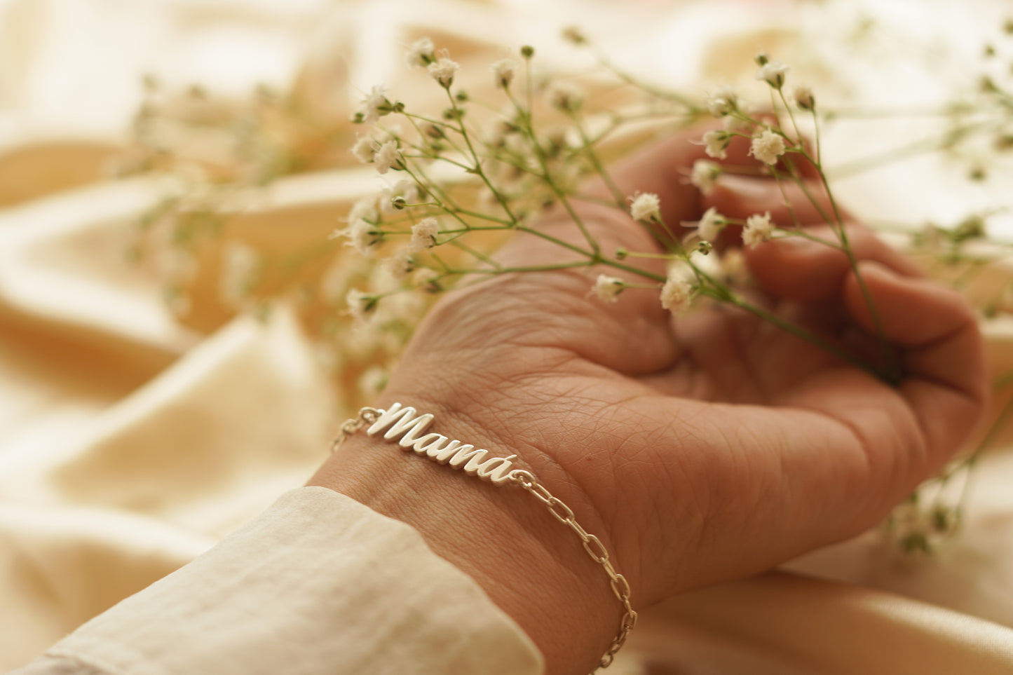 PULSERA PLATA PALABRA