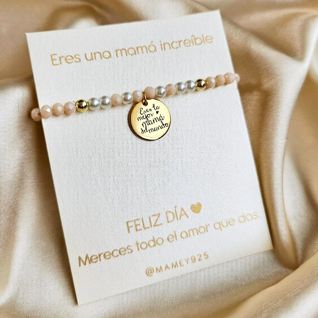 PULSERA CRISTALES MAMÁ