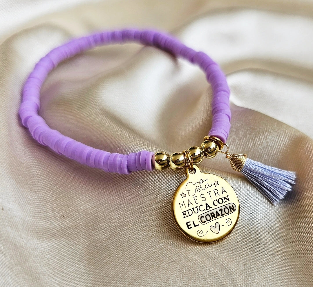 PULSERA MAESTRA CON BORLA