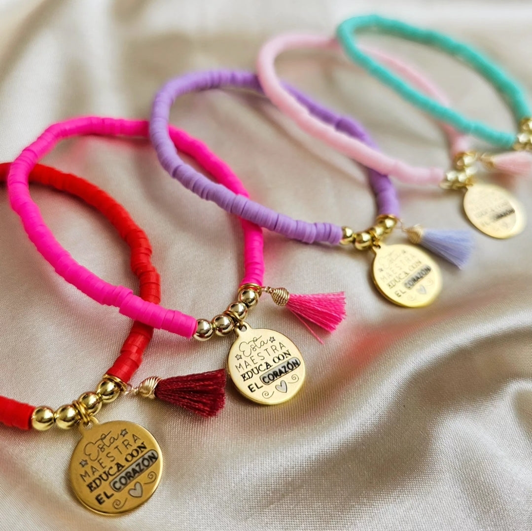PULSERA MAESTRA CON BORLA