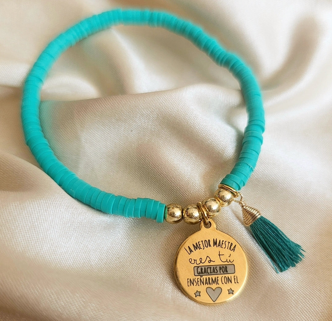 PULSERA MAESTRA CON BORLA