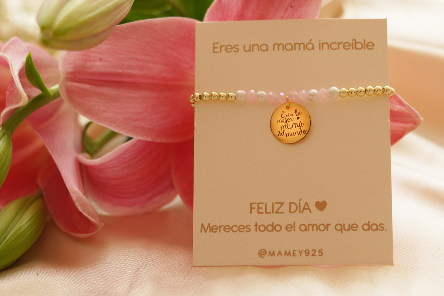 PULSERA HEMATITAS MAMÁ