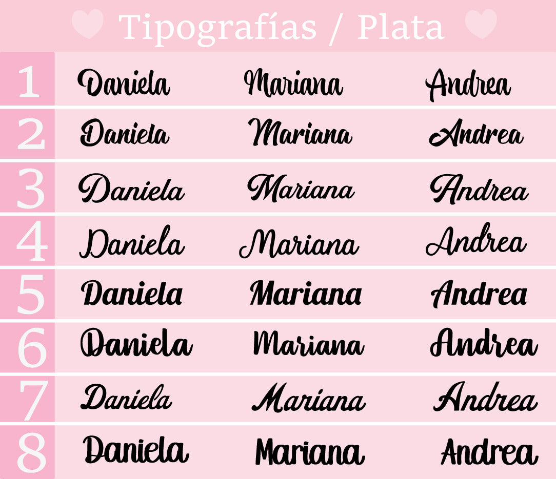 NOMBRE PERSONALIZADO PLATA