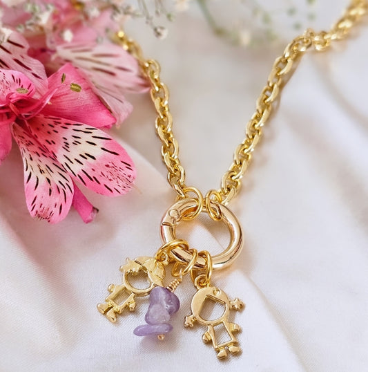 COLLAR HIJOS CUARZOS