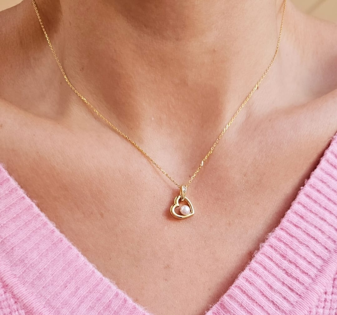 MINI CORAZÓN CON PERLA