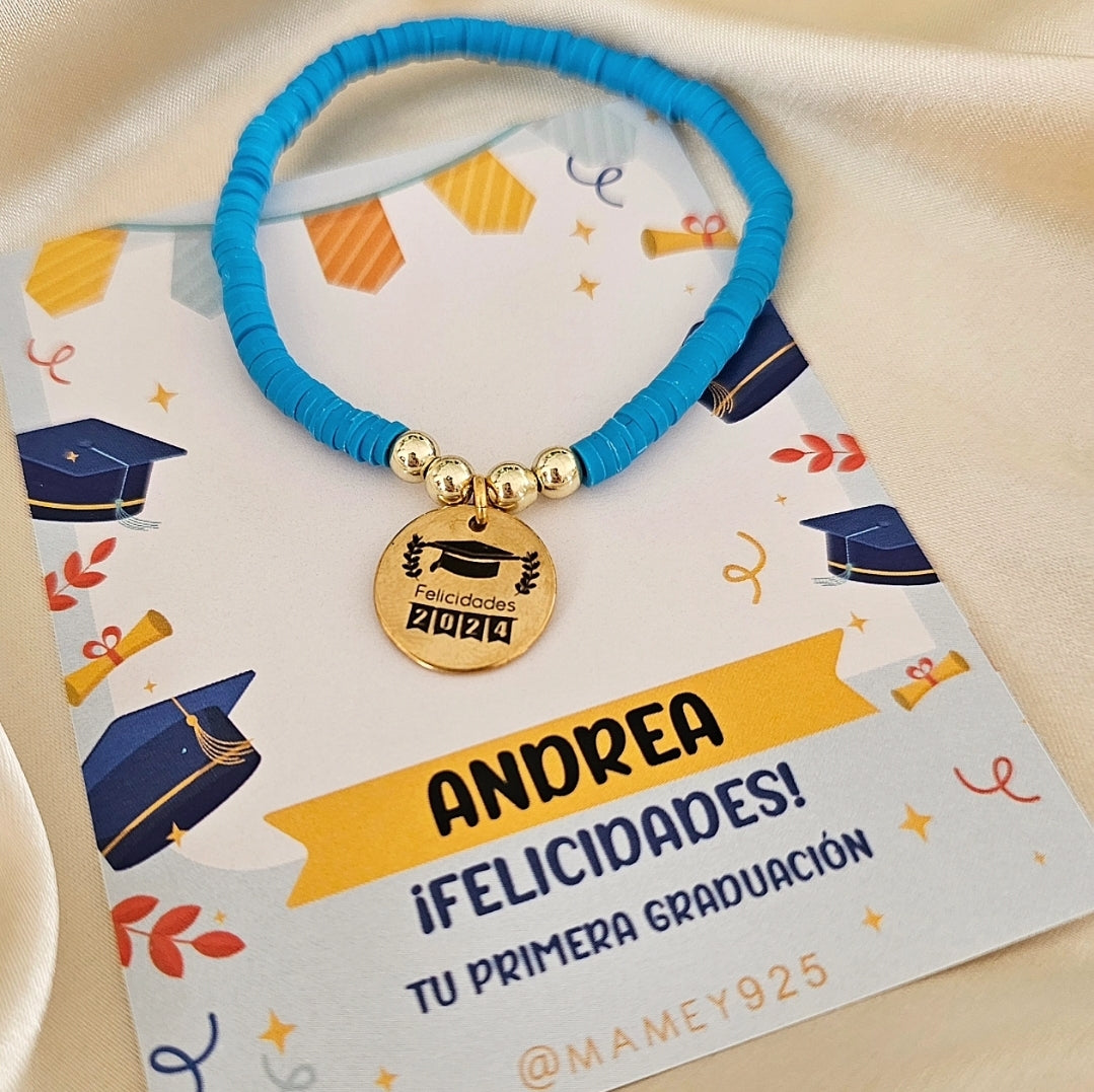 PULSERA MEDALLA GRADUACIÓN