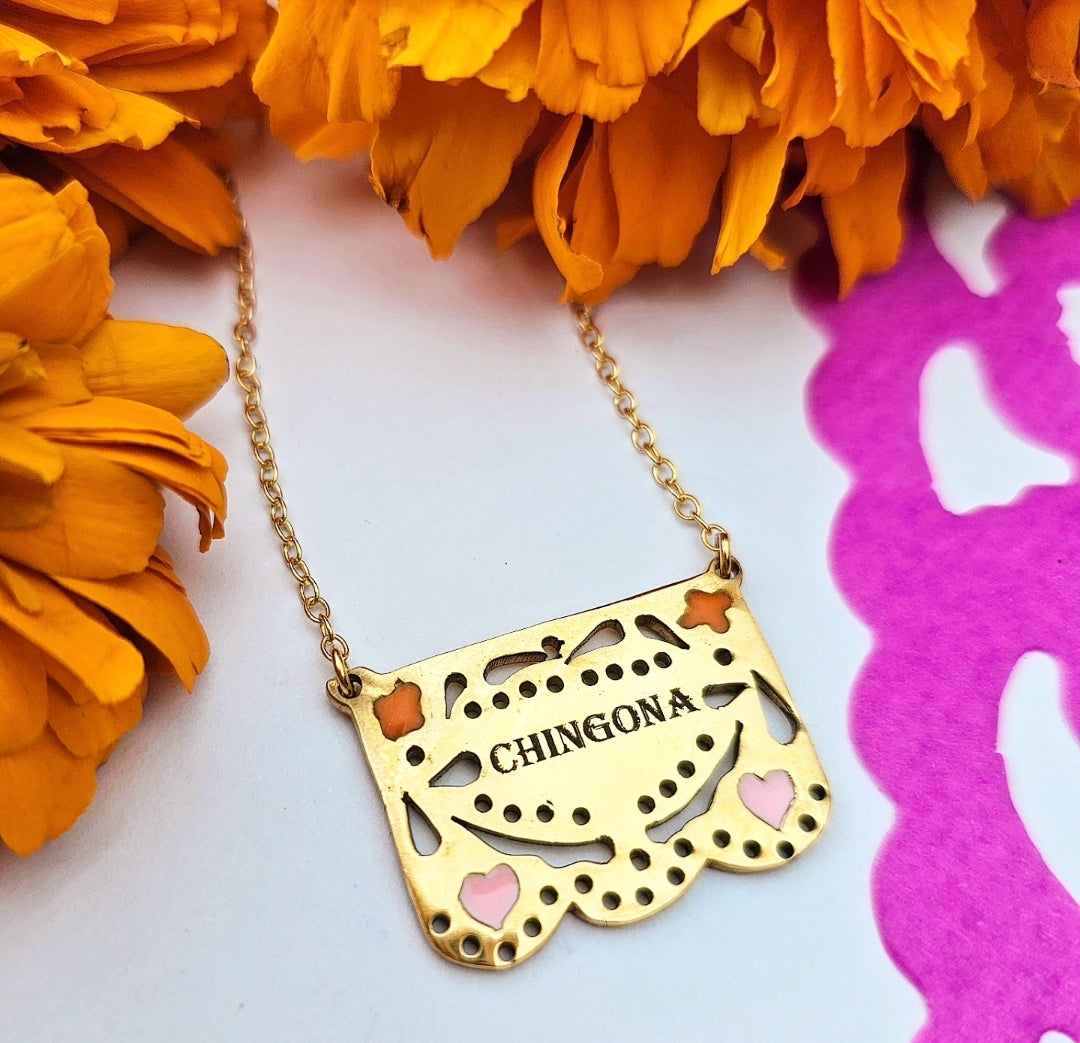PAPEL PICADO DORADO