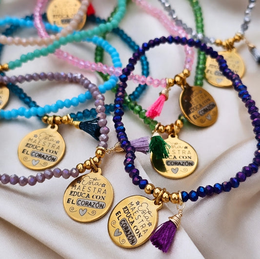 PULSERA MAESTRA CRISTALES
