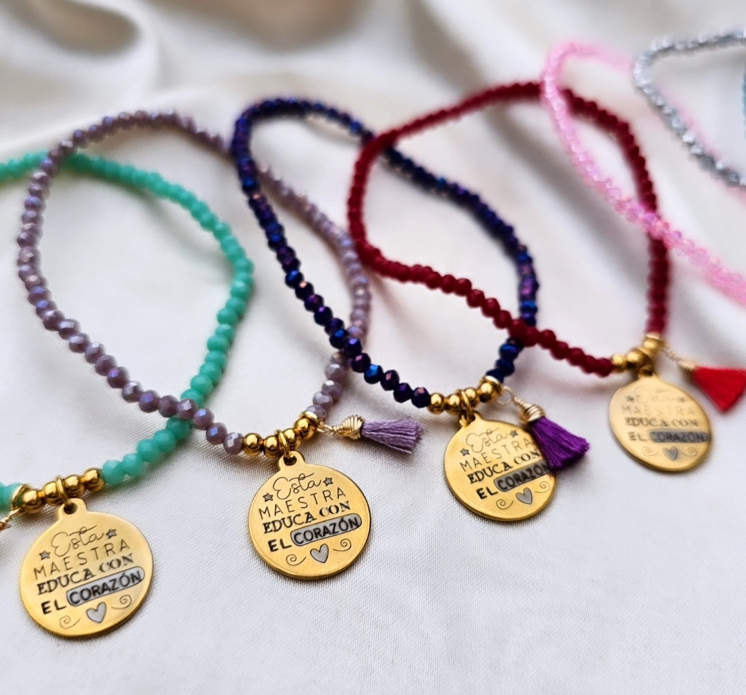 PULSERA MAESTRA CRISTALES