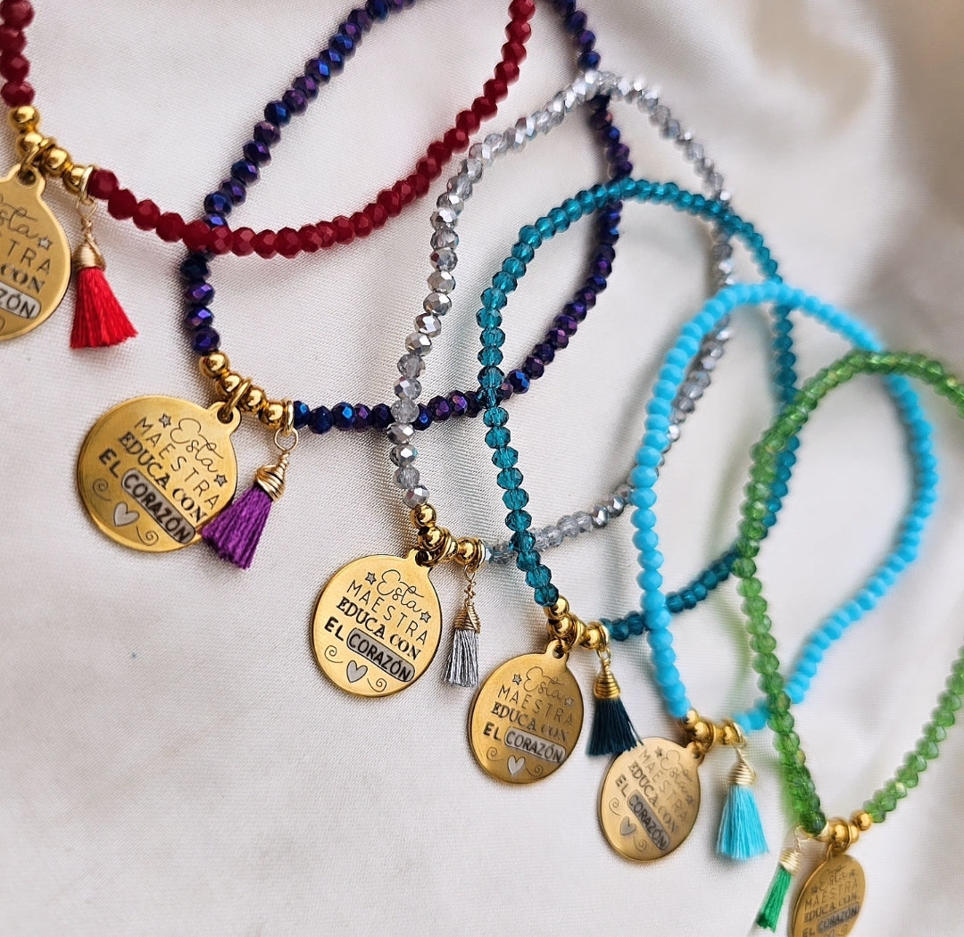 PULSERA MAESTRA CRISTALES