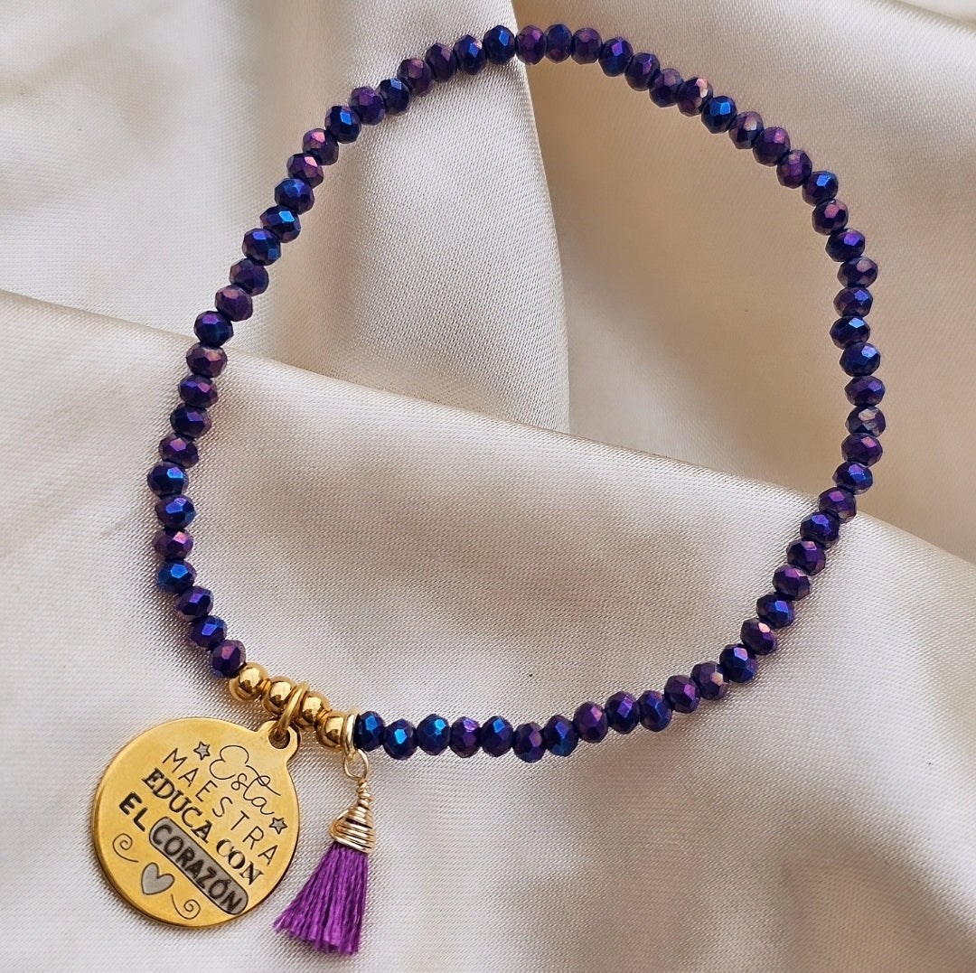 PULSERA MAESTRA CRISTALES