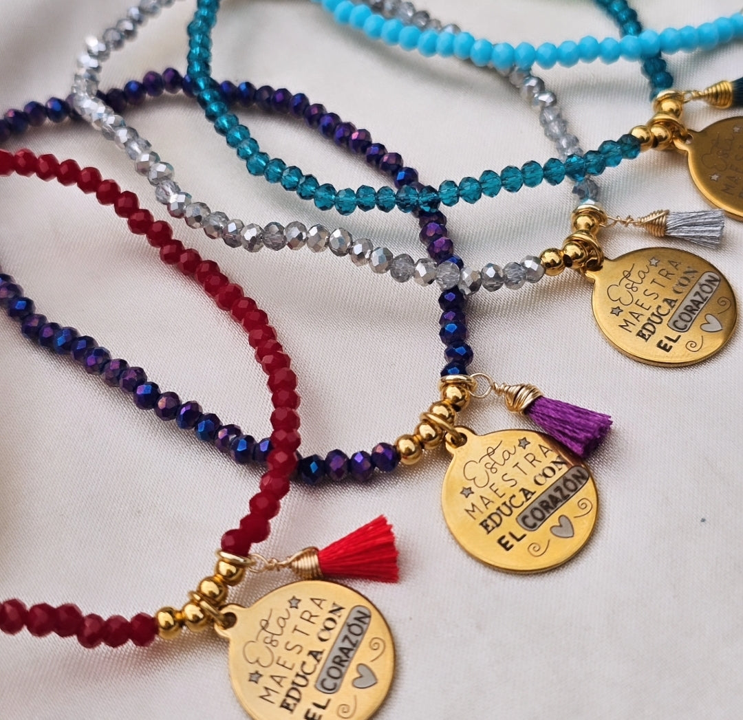 PULSERA MAESTRA CRISTALES