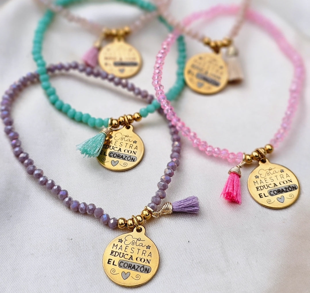 PULSERA MAESTRA CRISTALES