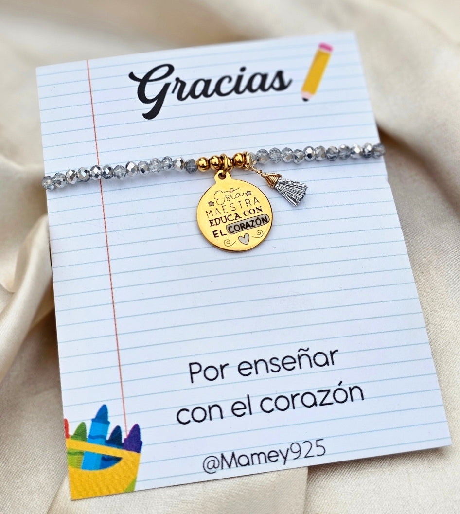 PULSERA MAESTRA CRISTALES