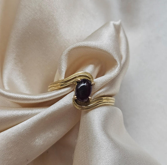 ANILLO OBSIDIANA ABRAZADA